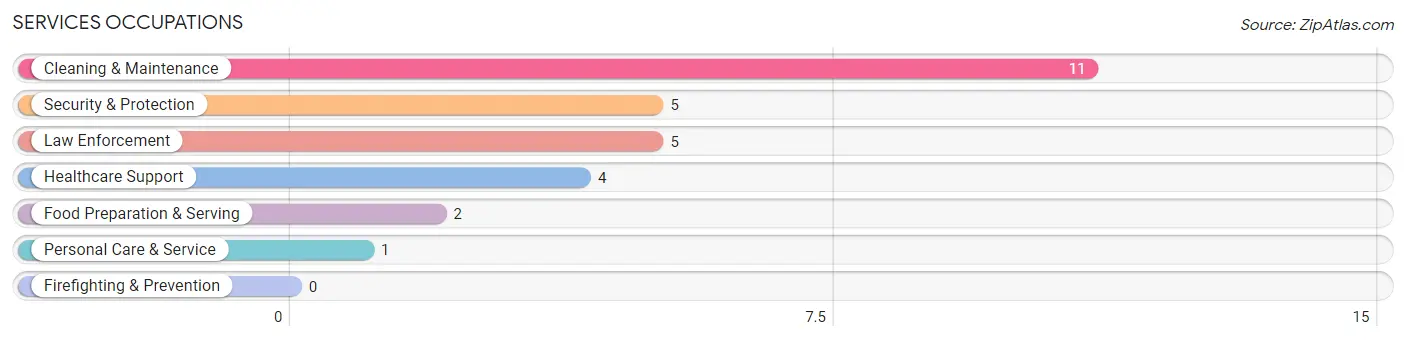 Services Occupations in Zip Code 04231