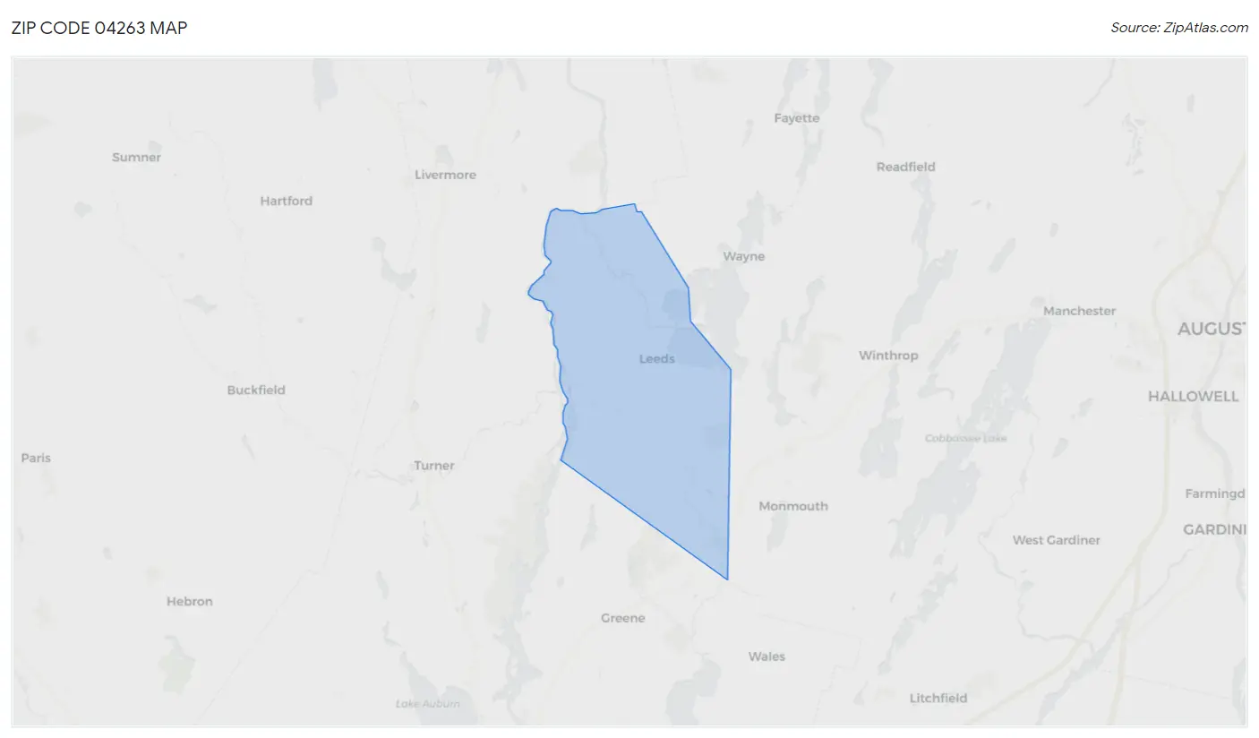 Zip Code 04263 Map