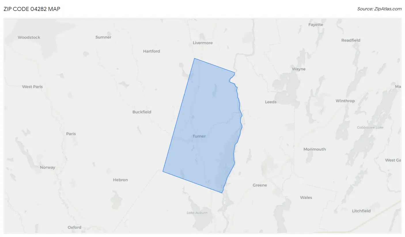 Zip Code 04282 Map