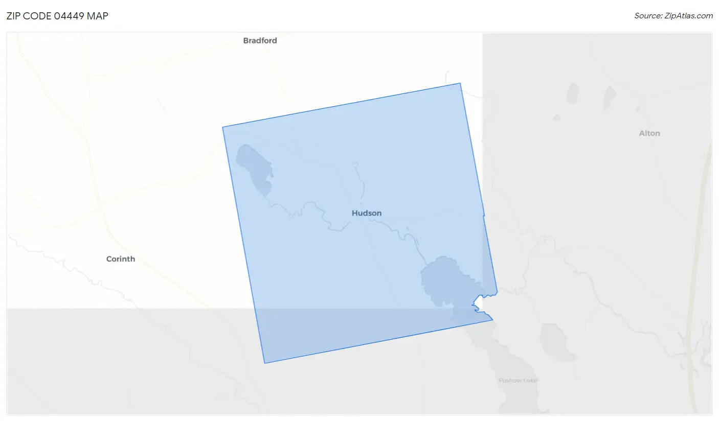 Zip Code 04449 Map