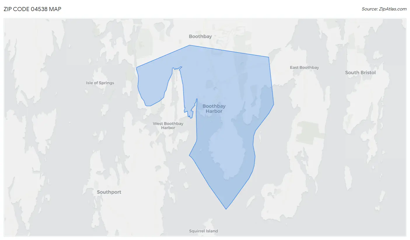 Zip Code 04538 Map