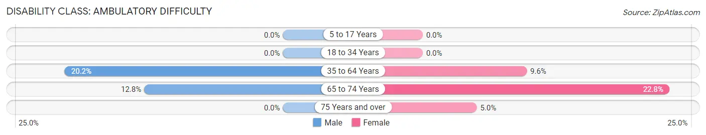 Disability in Zip Code 04574: <span>Ambulatory Difficulty</span>