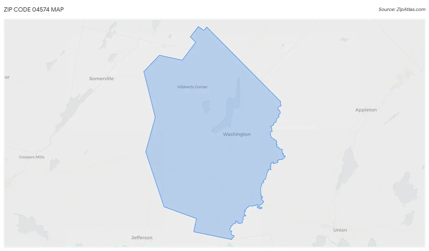 Zip Code 04574 Map