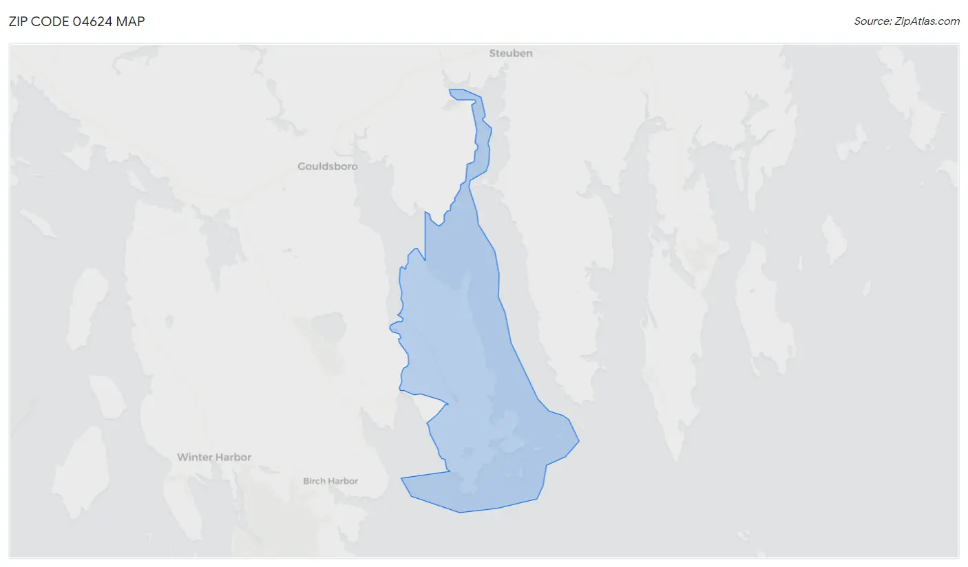 Zip Code 04624 Map