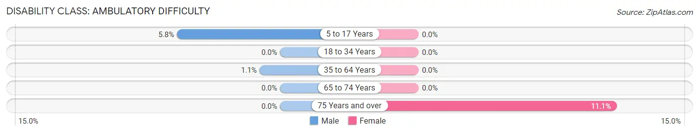 Disability in Zip Code 04626: <span>Ambulatory Difficulty</span>