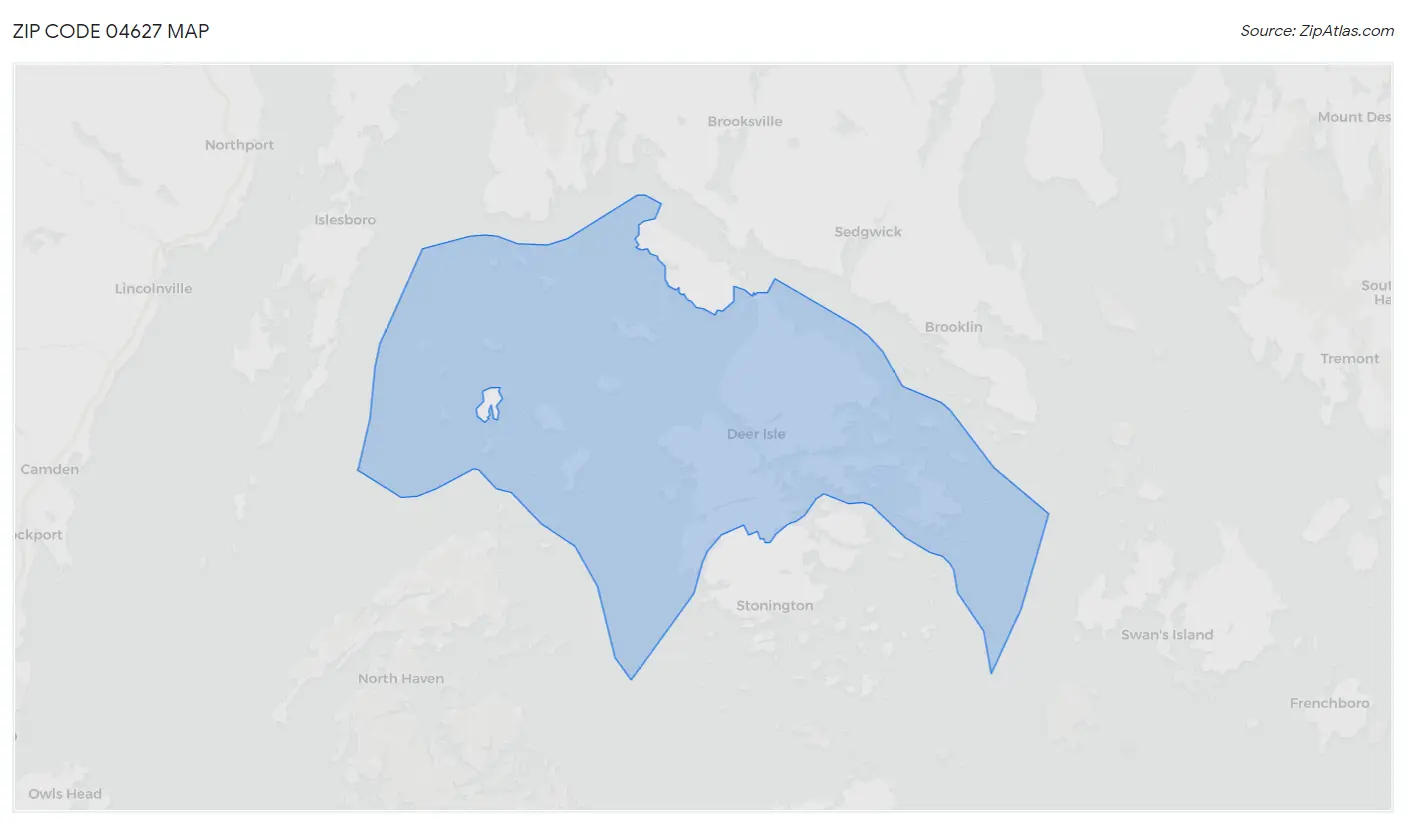 Zip Code 04627 Map