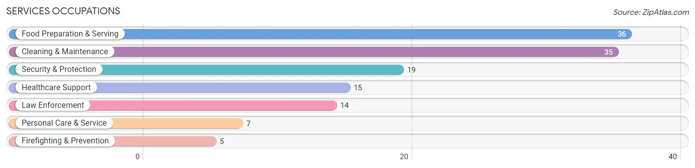 Services Occupations in Zip Code 04666