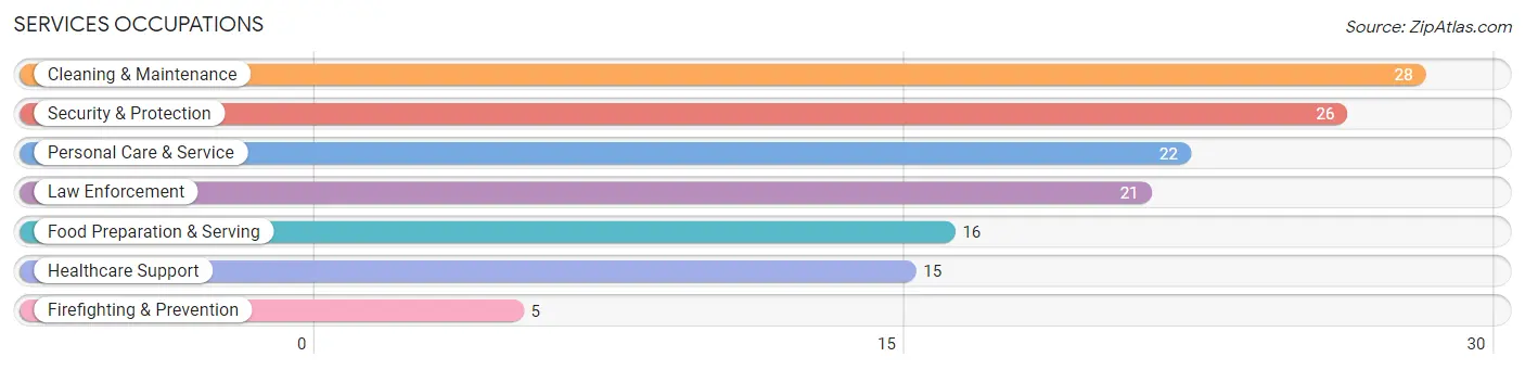 Services Occupations in Zip Code 04668