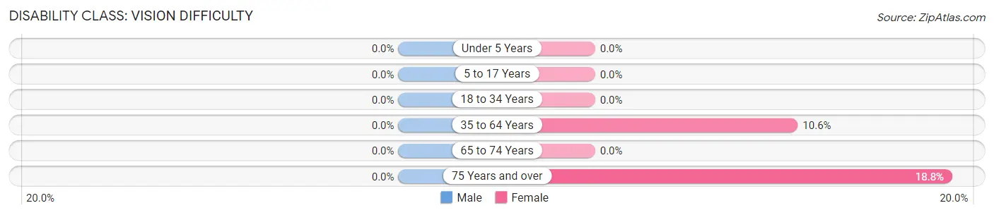 Disability in Zip Code 04677: <span>Vision Difficulty</span>