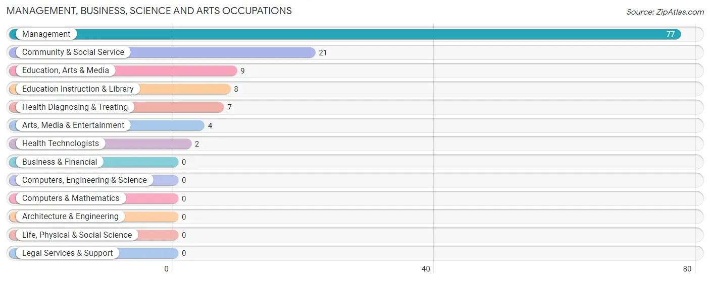 Management, Business, Science and Arts Occupations in Zip Code 04923