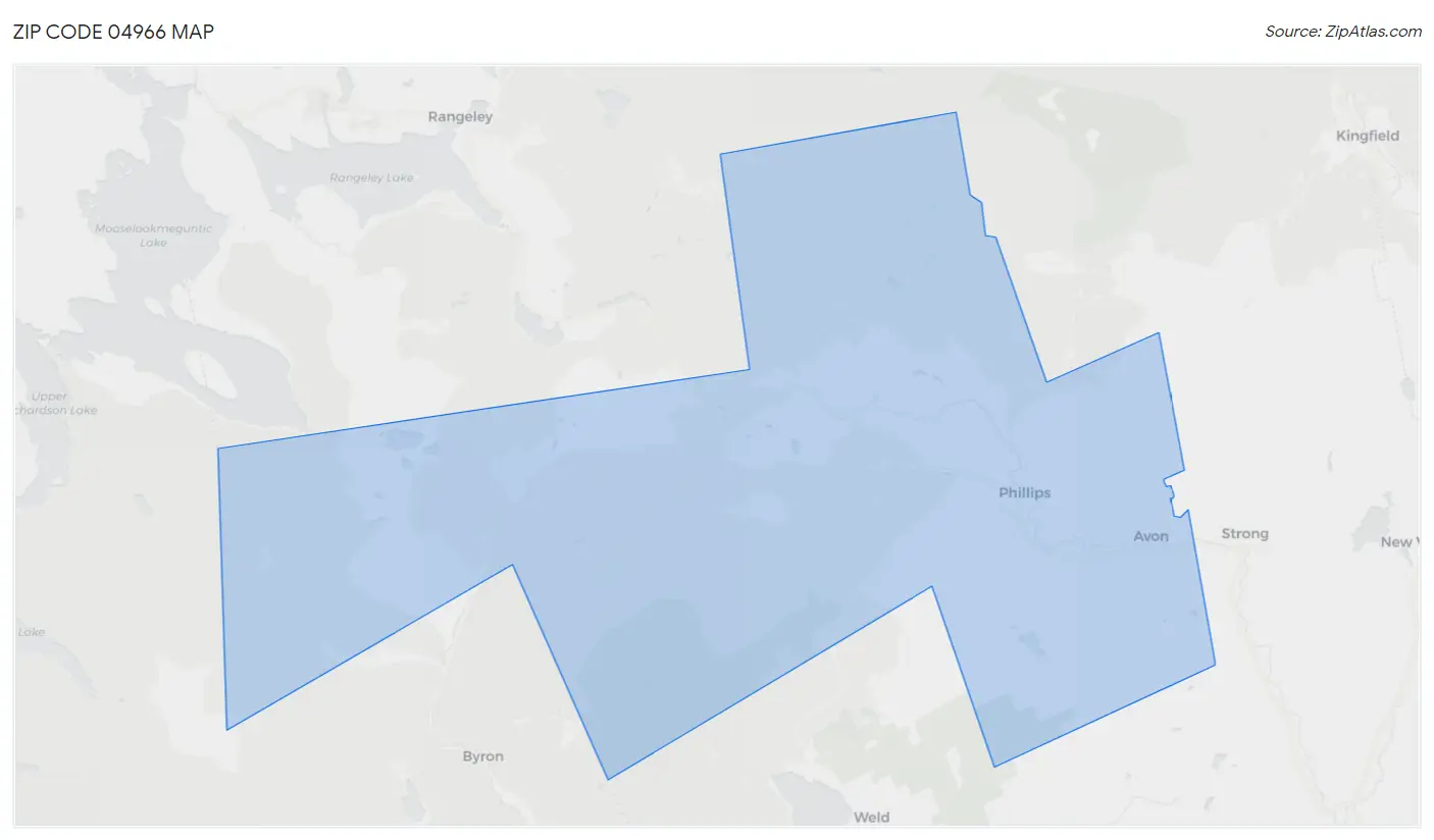 Zip Code 04966 Map