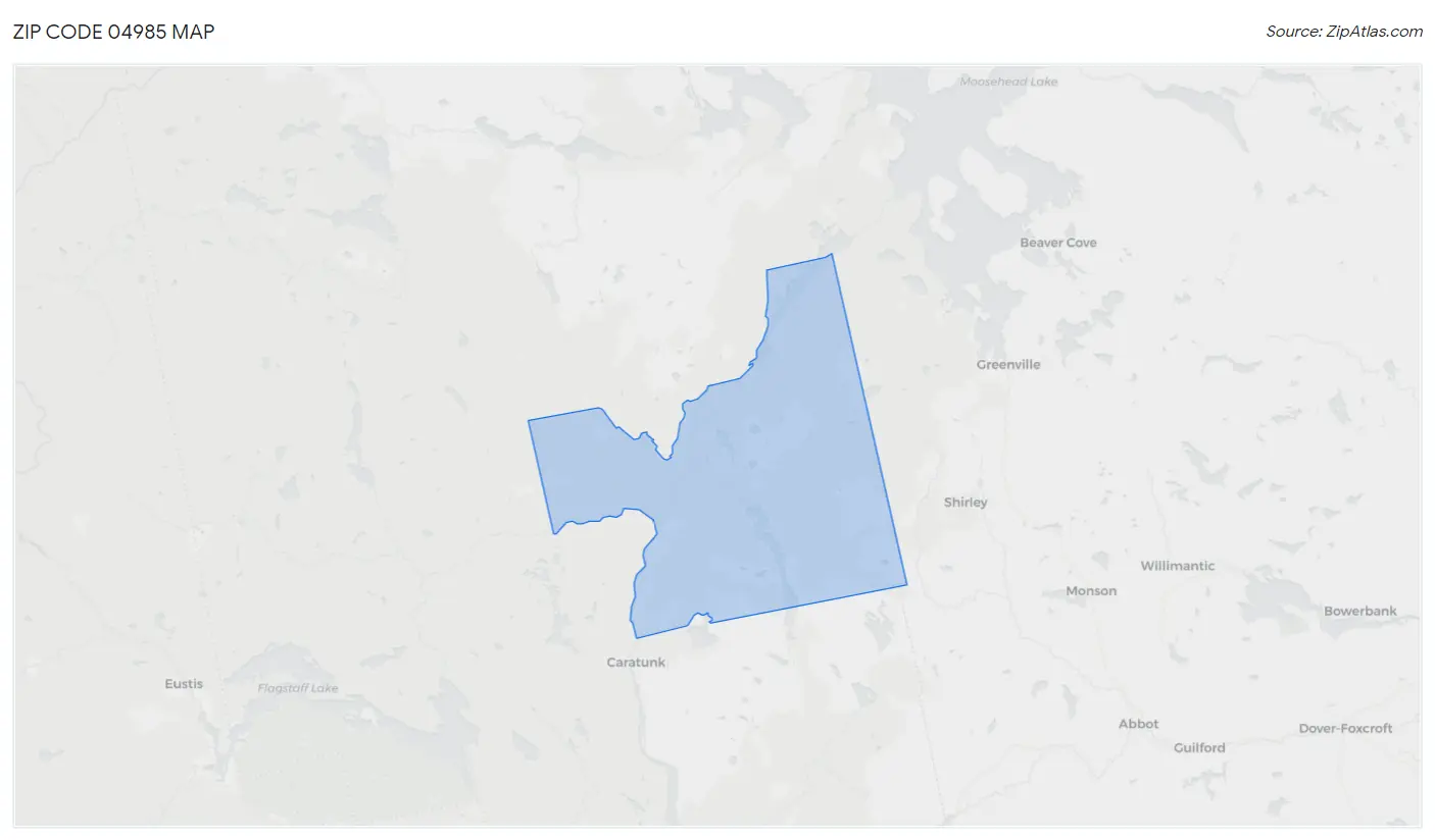 Zip Code 04985 Map