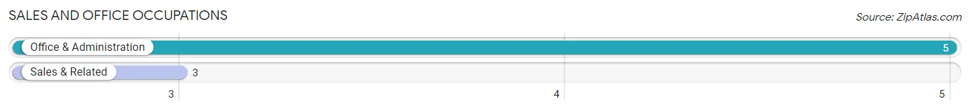 Sales and Office Occupations in Zip Code 05067