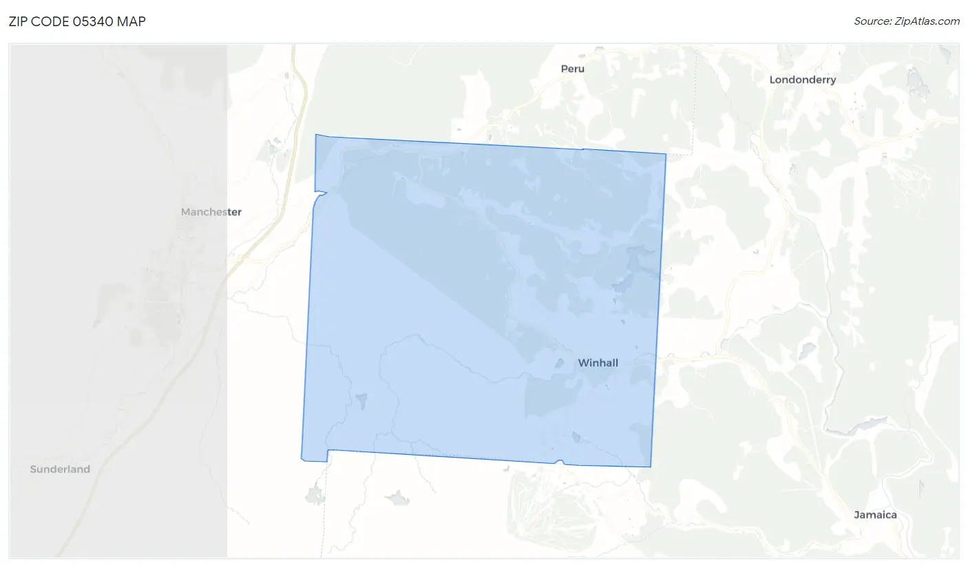 Zip Code 05340 Map