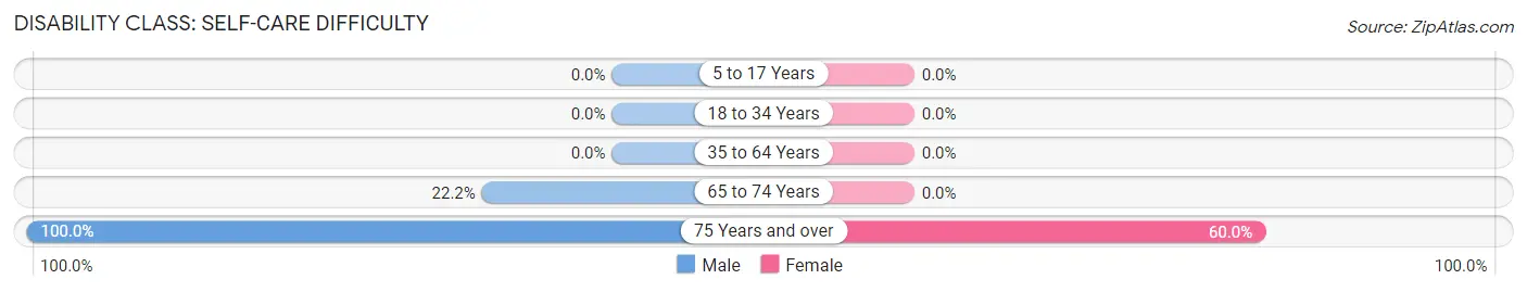 Disability in Zip Code 05362: <span>Self-Care Difficulty</span>