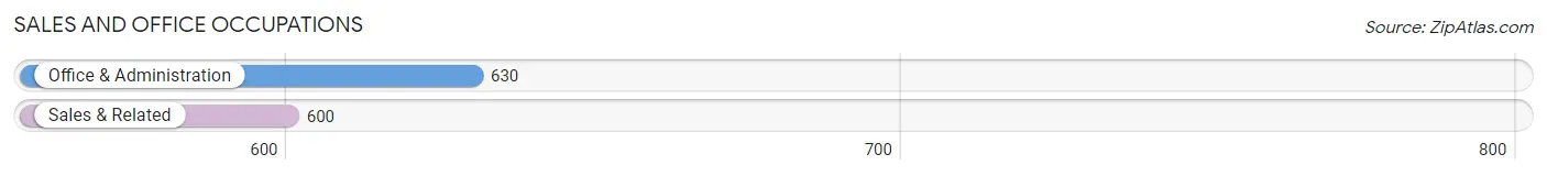 Sales and Office Occupations in Zip Code 05495