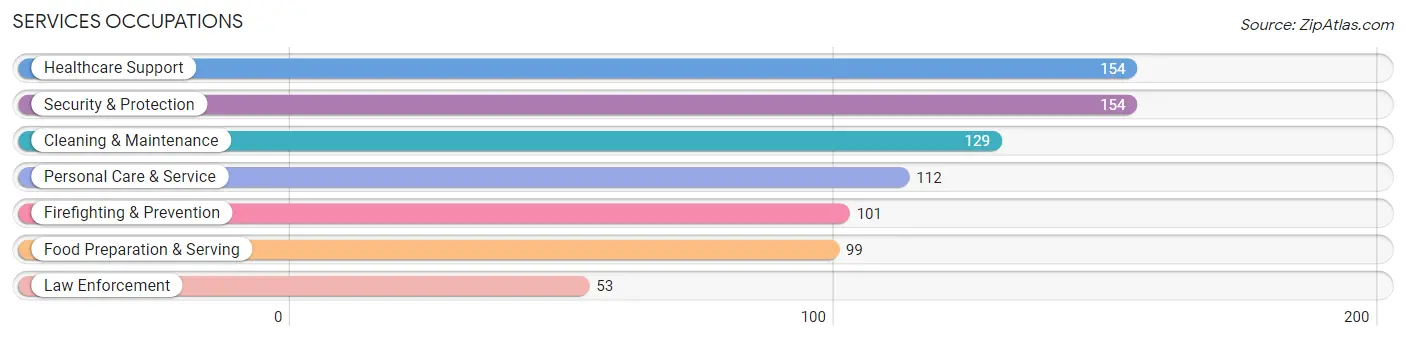 Services Occupations in Zip Code 06013