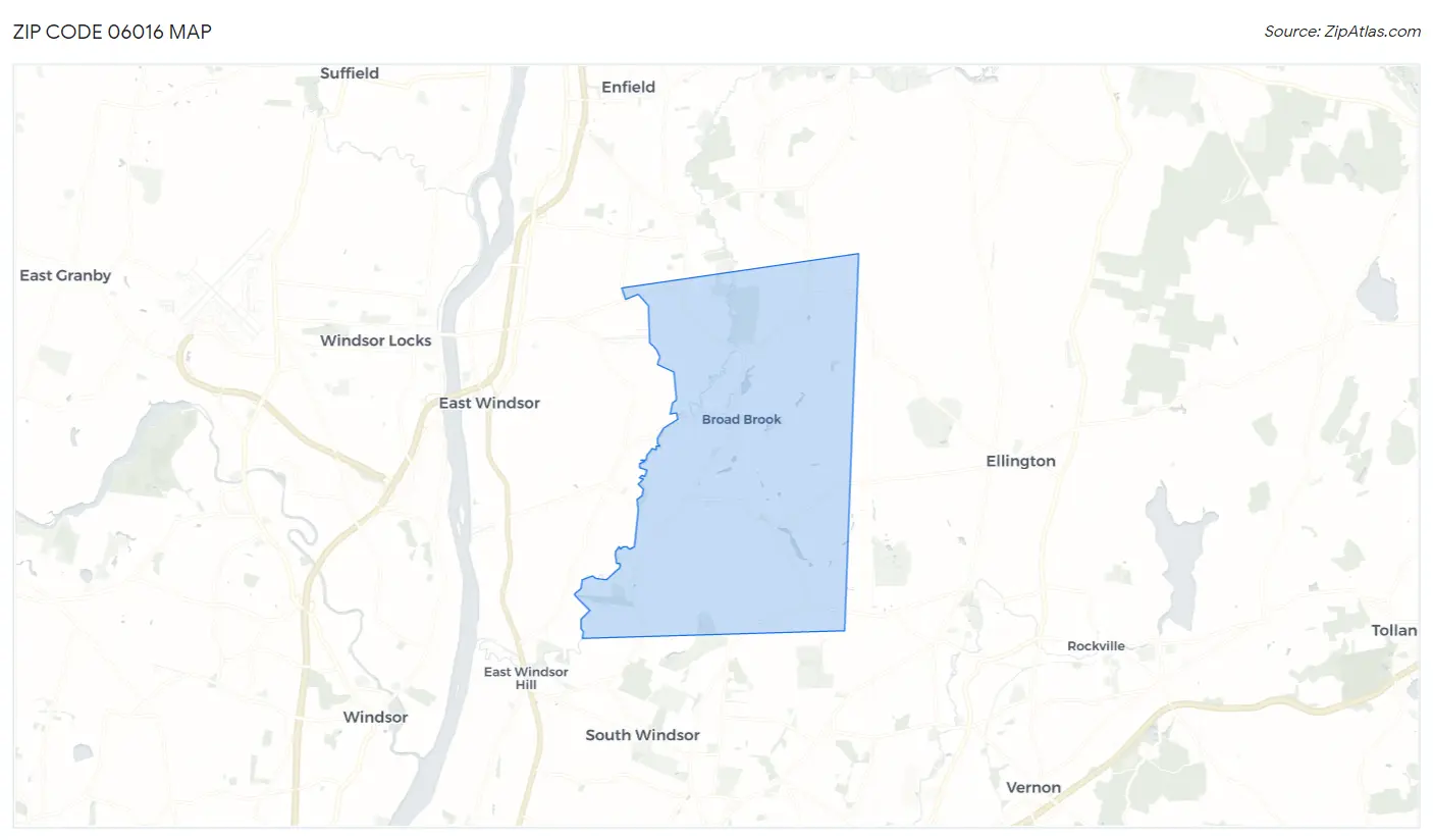 Zip Code 06016 Map