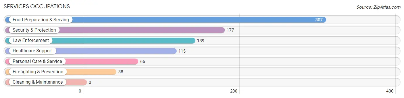 Services Occupations in Zip Code 06281