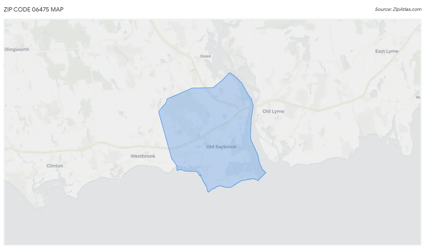 Zip Code 06475 Map