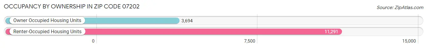 Occupancy by Ownership in Zip Code 07202