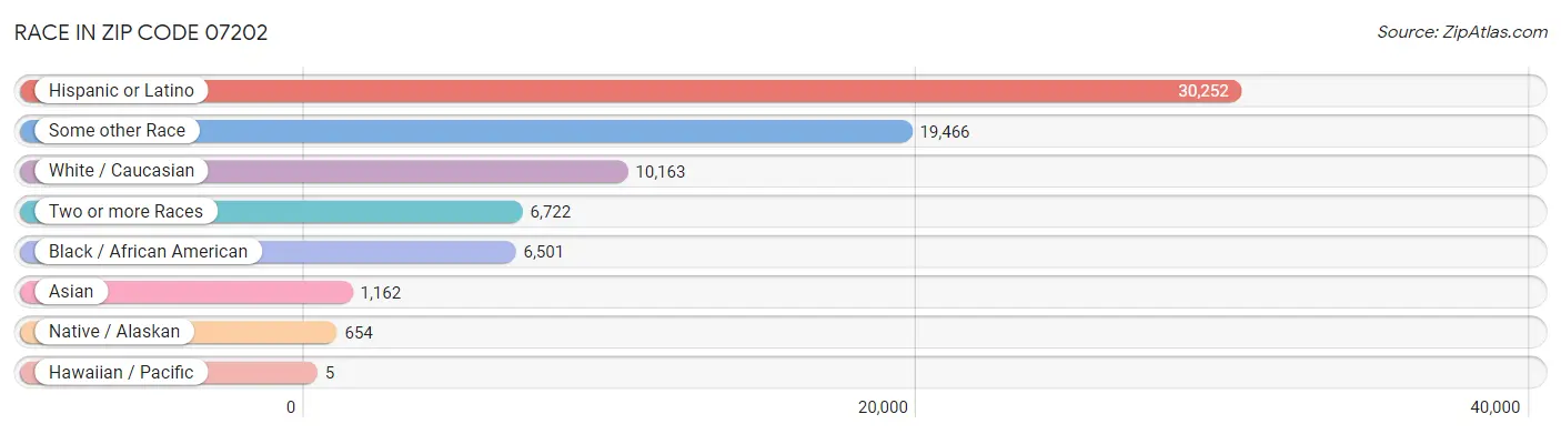 Race in Zip Code 07202