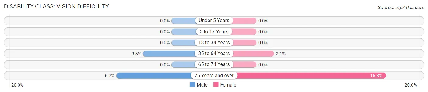 Disability in Zip Code 07504: <span>Vision Difficulty</span>