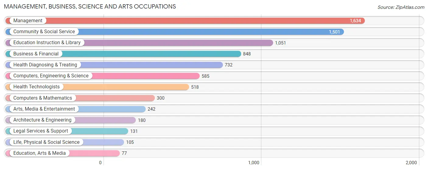 Management, Business, Science and Arts Occupations in Zip Code 07506