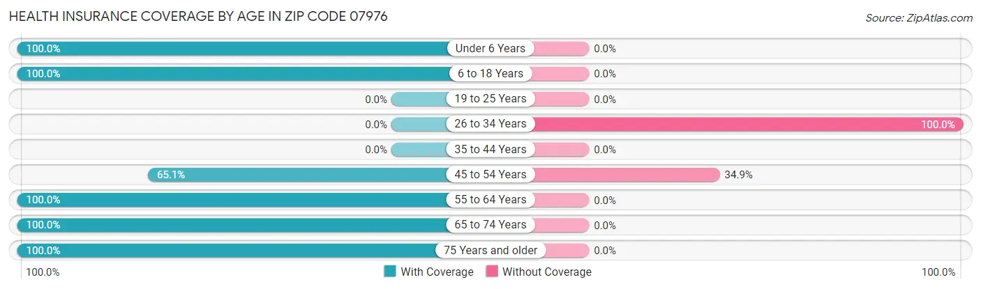 Health Insurance Coverage by Age in Zip Code 07976