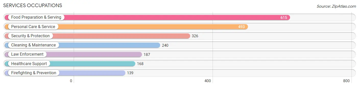 Services Occupations in Zip Code 08003