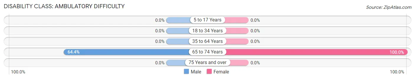 Disability in Zip Code 08064: <span>Ambulatory Difficulty</span>