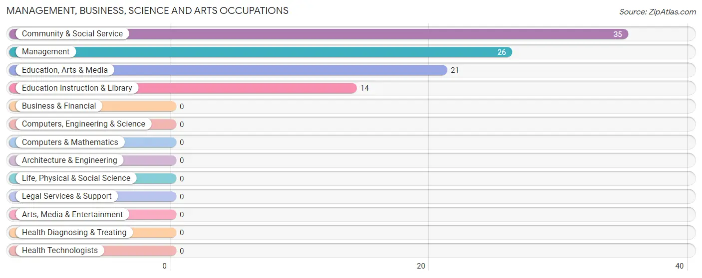 Management, Business, Science and Arts Occupations in Zip Code 08072