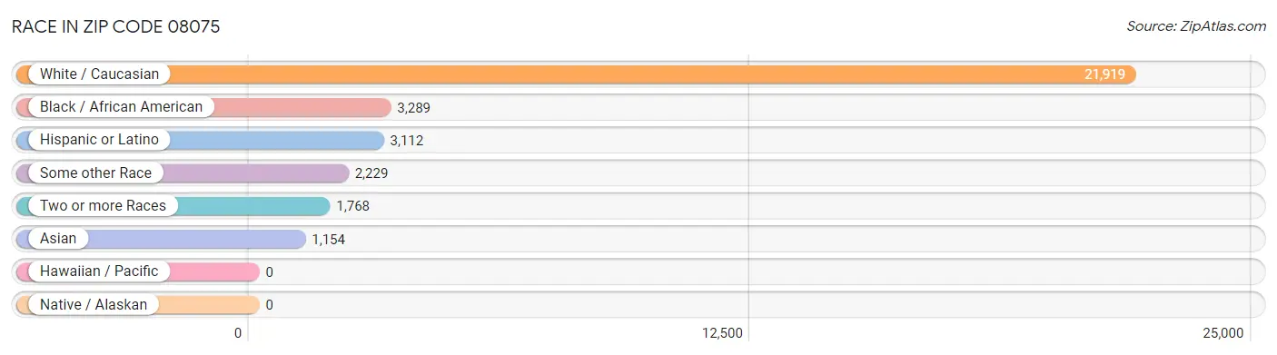 Race in Zip Code 08075