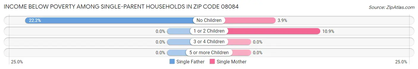 Income Below Poverty Among Single-Parent Households in Zip Code 08084