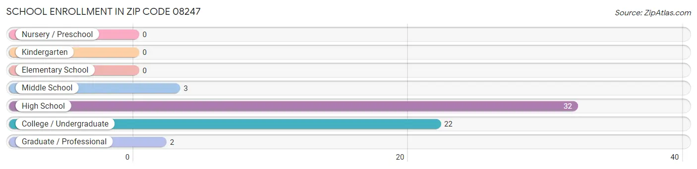 School Enrollment in Zip Code 08247