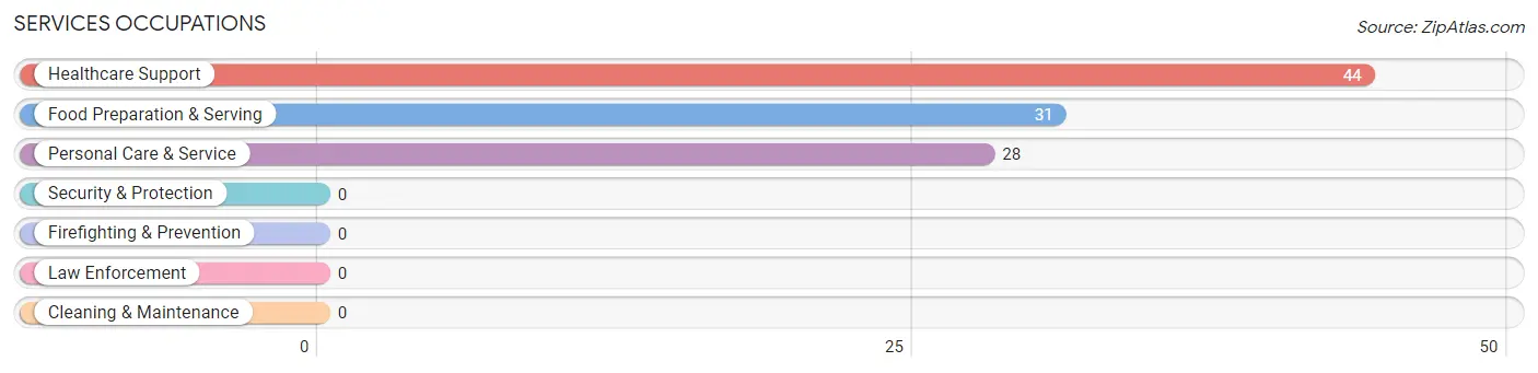 Services Occupations in Zip Code 08640