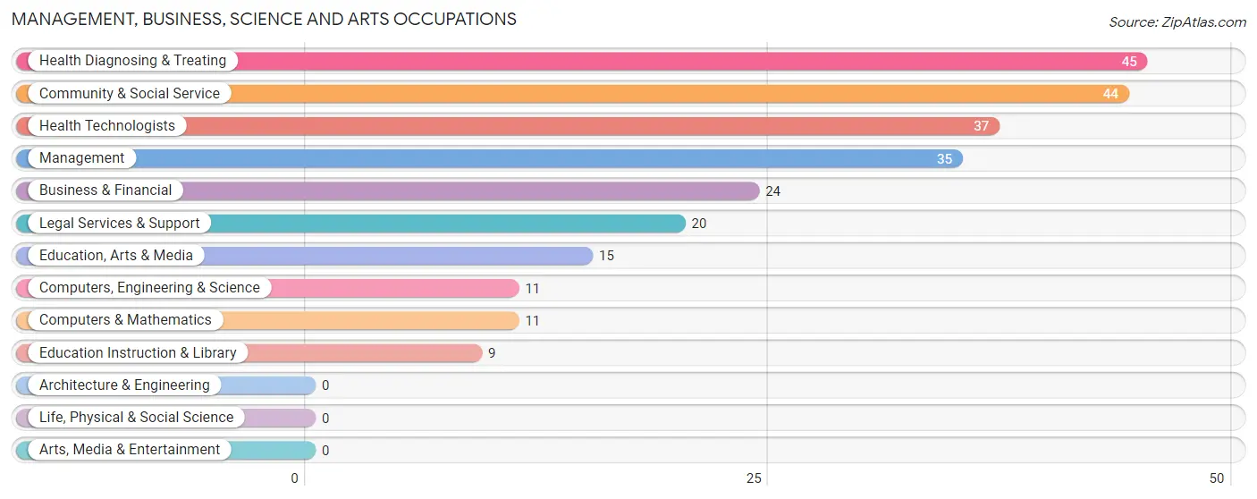 Management, Business, Science and Arts Occupations in Zip Code 08720