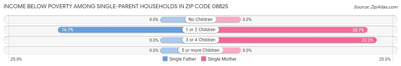 Income Below Poverty Among Single-Parent Households in Zip Code 08825