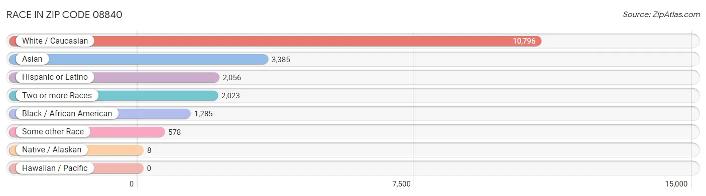 Race in Zip Code 08840