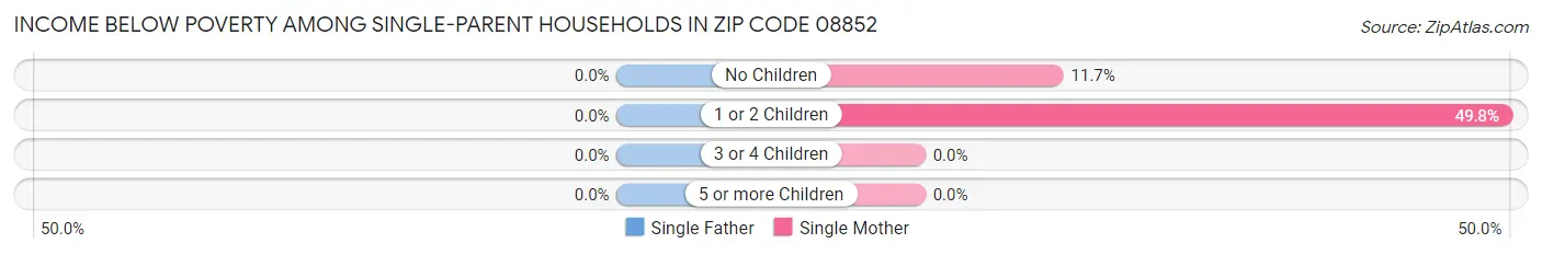 Income Below Poverty Among Single-Parent Households in Zip Code 08852