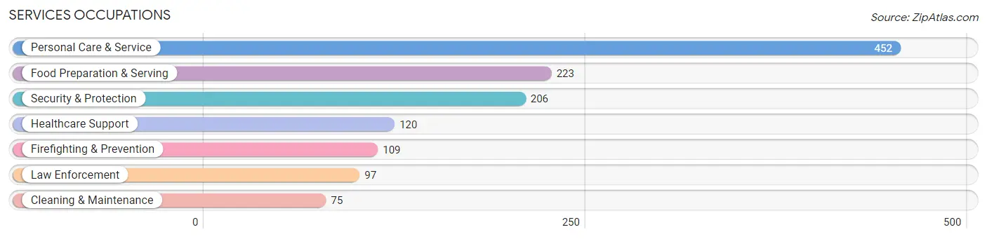 Services Occupations in Zip Code 10012