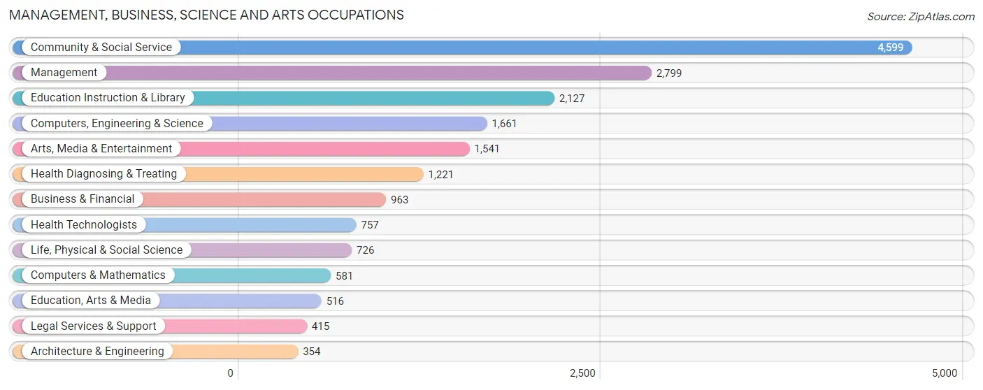 Management, Business, Science and Arts Occupations in Zip Code 10032