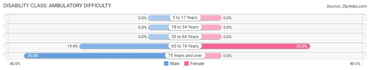 Disability in Zip Code 10518: <span>Ambulatory Difficulty</span>