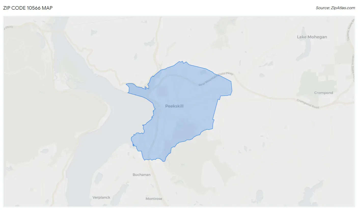 Zip Code 10566 Map