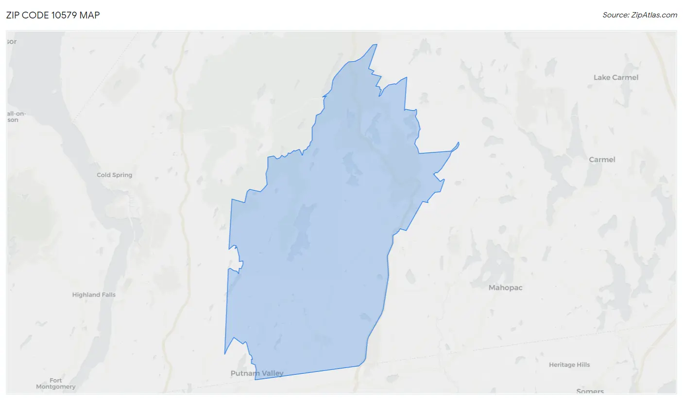 Zip Code 10579 Map