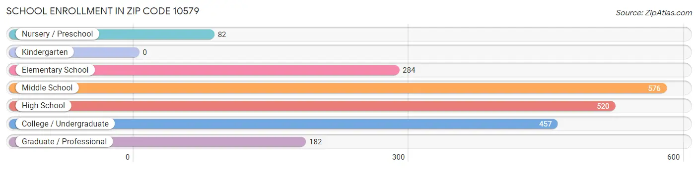 School Enrollment in Zip Code 10579