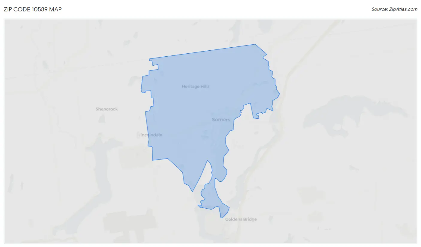 Zip Code 10589 Map