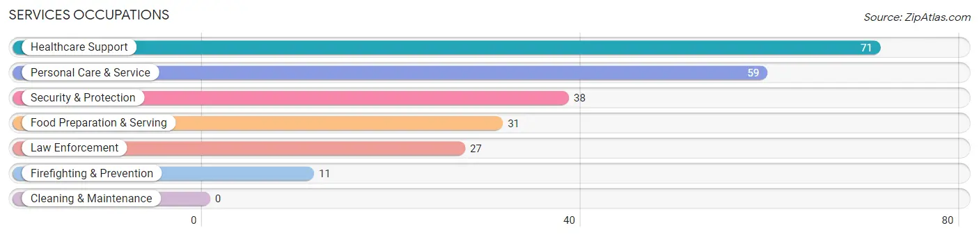 Services Occupations in Zip Code 10589