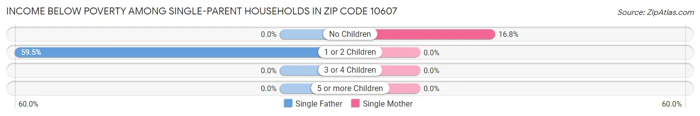 Income Below Poverty Among Single-Parent Households in Zip Code 10607