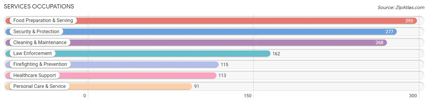 Services Occupations in Zip Code 10924